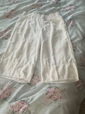 Bella Dahl Cream Wide-Leg Cropped Pants